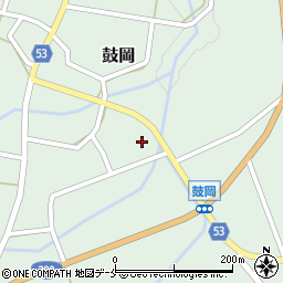 新潟県胎内市鼓岡491周辺の地図