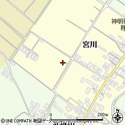 新潟県胎内市宮川周辺の地図