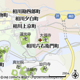 新潟県佐渡市相川六右衛門町周辺の地図