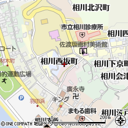 新潟県佐渡市相川西坂町周辺の地図
