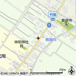 新潟県胎内市竹島65周辺の地図