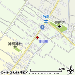 新潟県胎内市竹島111周辺の地図