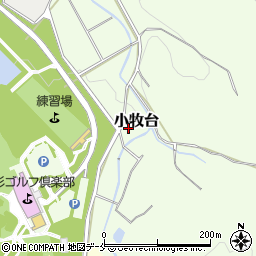 新潟県胎内市小牧台周辺の地図