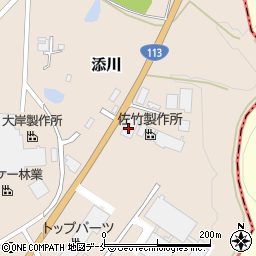 株式会社佐竹製作所　山形工場周辺の地図