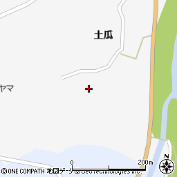 宮城県角田市小坂（新土瓜）周辺の地図