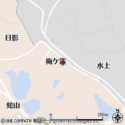 宮城県角田市神次郎梅ケ窪周辺の地図