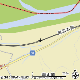 宮城県白石市白川内親下川原周辺の地図