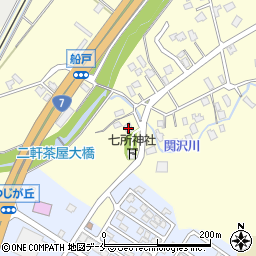 新潟県胎内市長橋下周辺の地図