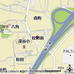 宮城県白石市福岡深谷松田前7周辺の地図