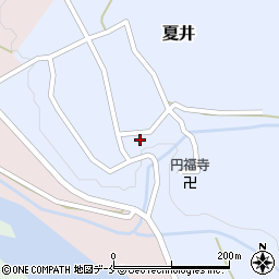 新潟県胎内市夏井302周辺の地図