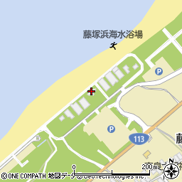 紫雲寺記念公園展望台周辺の地図