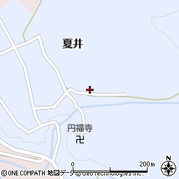 新潟県胎内市夏井262周辺の地図