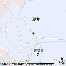 新潟県胎内市夏井247周辺の地図