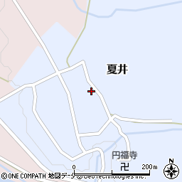 新潟県胎内市夏井14周辺の地図