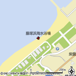 藤塚浜海水浴場周辺の地図