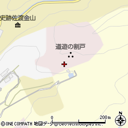 新潟県佐渡市相川銀山町周辺の地図