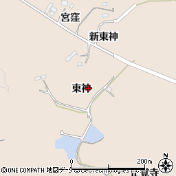 宮城県角田市神次郎東神周辺の地図