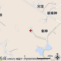 宮城県角田市神次郎宮窪43周辺の地図