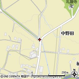 宮城県白石市福岡深谷中丸下周辺の地図