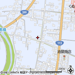 山形県南陽市椚塚周辺の地図