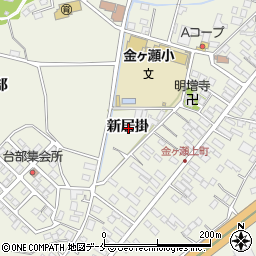 宮城県柴田郡大河原町金ケ瀬新居掛周辺の地図