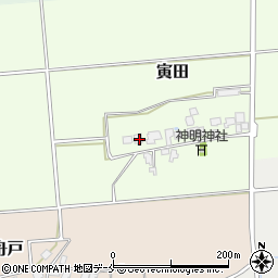 新潟県胎内市寅田64周辺の地図