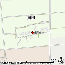 新潟県胎内市寅田102周辺の地図