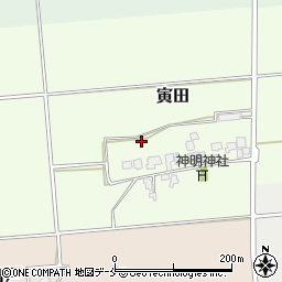 新潟県胎内市寅田154-1周辺の地図