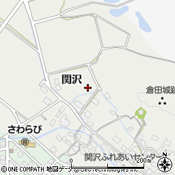 新潟県胎内市関沢周辺の地図