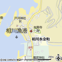 新潟県佐渡市下相川338周辺の地図