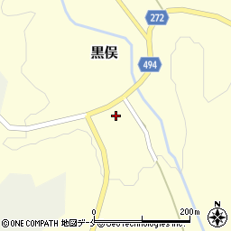 新潟県胎内市黒俣553周辺の地図