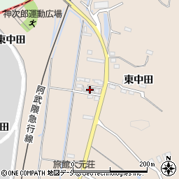 宮城県角田市神次郎中田103-2周辺の地図