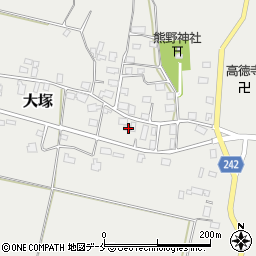 山形県東置賜郡川西町大塚2274-1周辺の地図