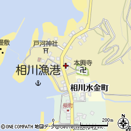 新潟県佐渡市下相川340周辺の地図