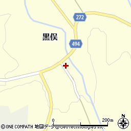 新潟県胎内市黒俣589周辺の地図