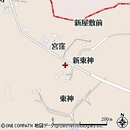 宮城県角田市神次郎宮窪周辺の地図