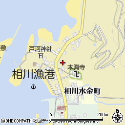 新潟県佐渡市下相川344周辺の地図