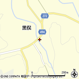 新潟県胎内市黒俣361周辺の地図