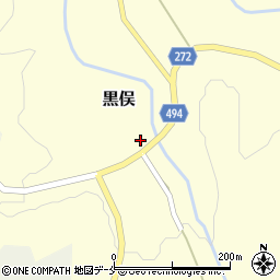 新潟県胎内市黒俣659周辺の地図