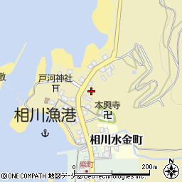 新潟県佐渡市下相川周辺の地図