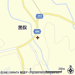 新潟県胎内市黒俣362周辺の地図