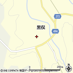 新潟県胎内市黒俣641周辺の地図