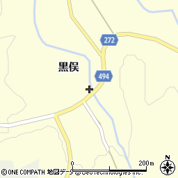 新潟県胎内市黒俣662周辺の地図