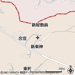 宮城県角田市神次郎宮窪154-2周辺の地図