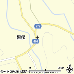 新潟県胎内市黒俣313周辺の地図