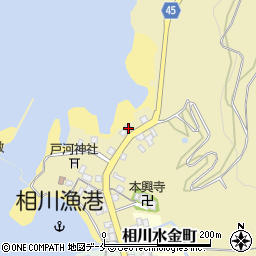新潟県佐渡市下相川376周辺の地図