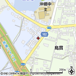 沖郷郵便局周辺の地図