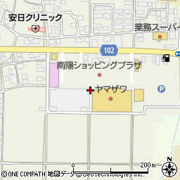 かめや花店ヤマザワ南陽店周辺の地図