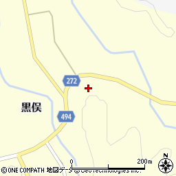 新潟県胎内市黒俣317周辺の地図