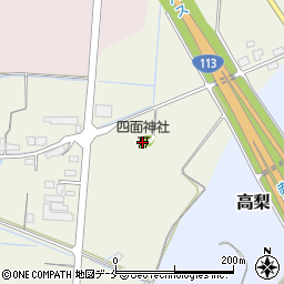 四面神社周辺の地図